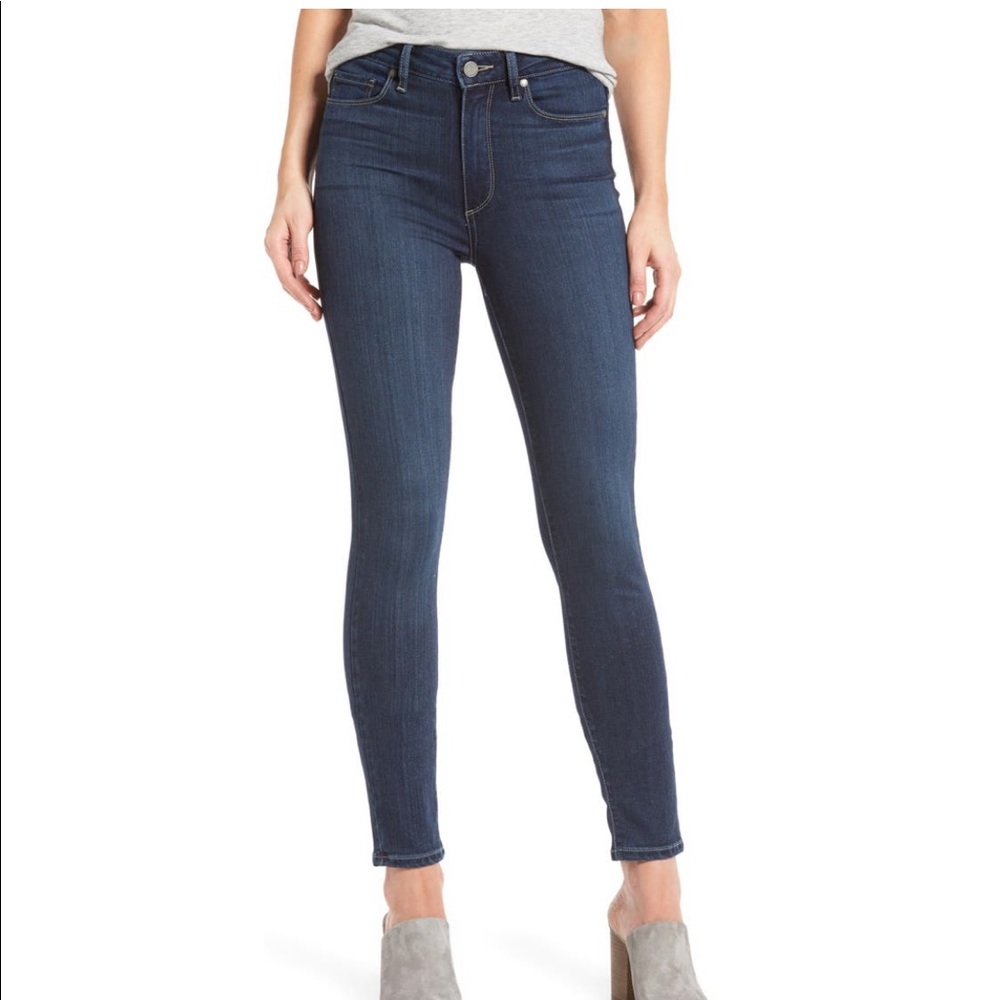 PAIGE Transcend Hoxton High Waist Ankle Skinny Jeans